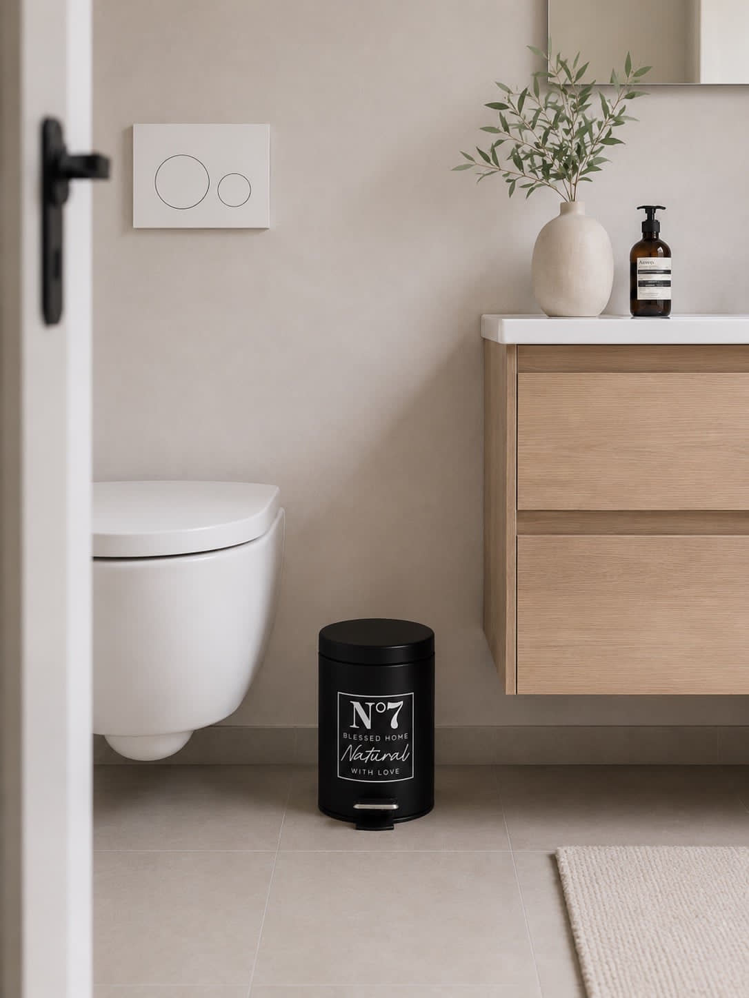 Poubelle WC No.7 – Noir