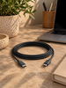 Câble de charge USB-C vers USB-C - 2 m noir