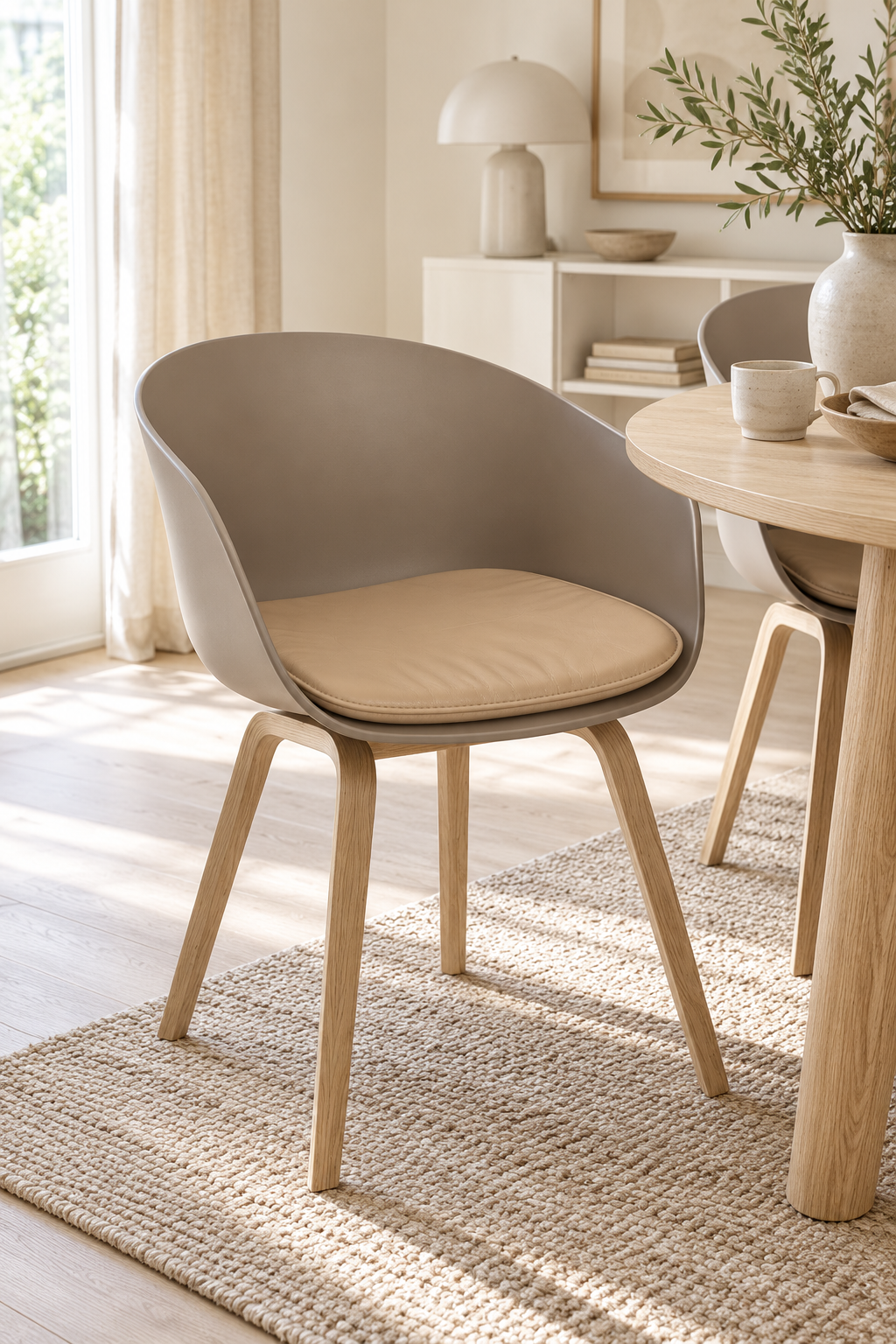 Coussin de chaise HAY - peau d’agneau sable