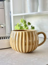 Tasse VIGA Rayures - Moutarde