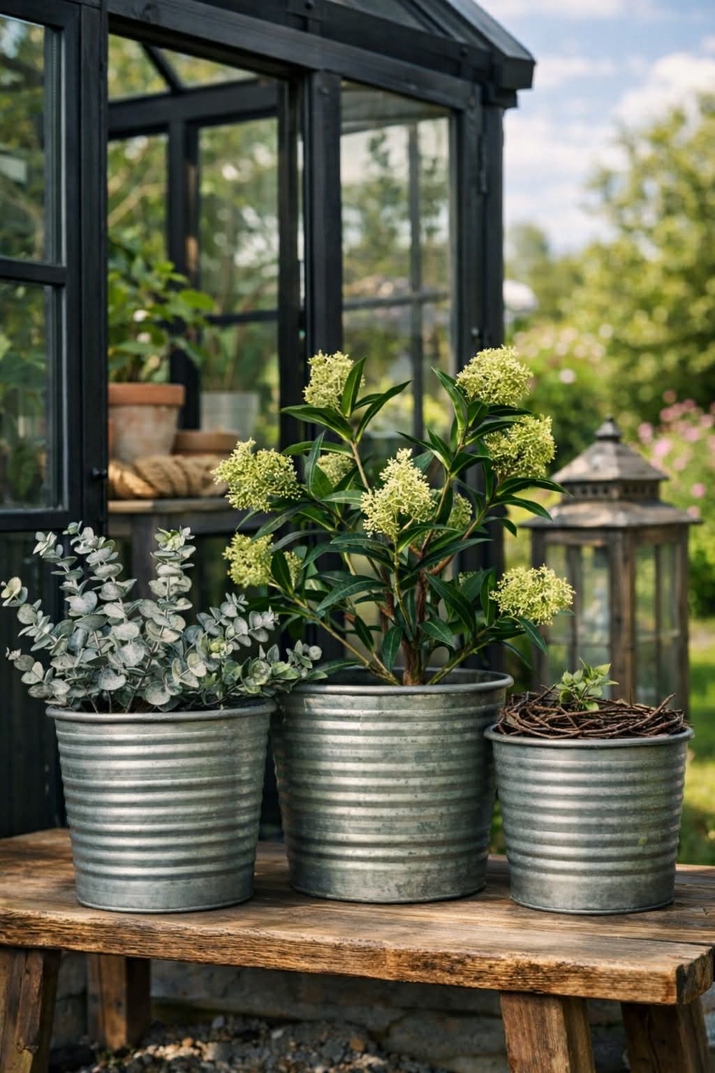 Cache-pots Zinc - Lot de 3 pièces