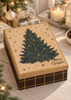 Boîte cadeau avec sapin de Noël – boîte cadeau en carton
