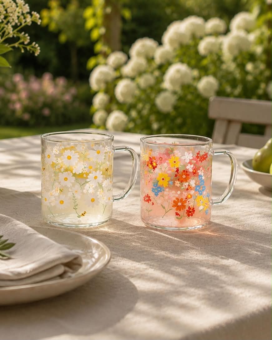 Tasse en verre Summer - Color mix