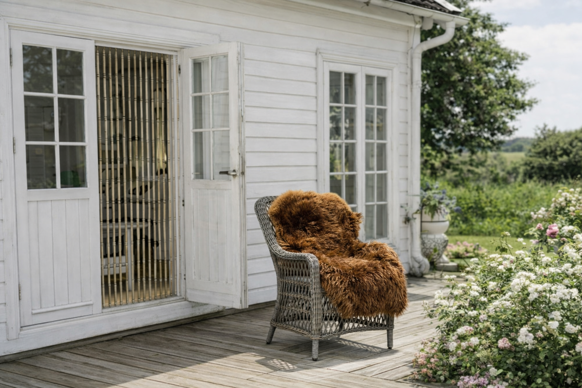 Peau de mouton – XL Brun 140cm