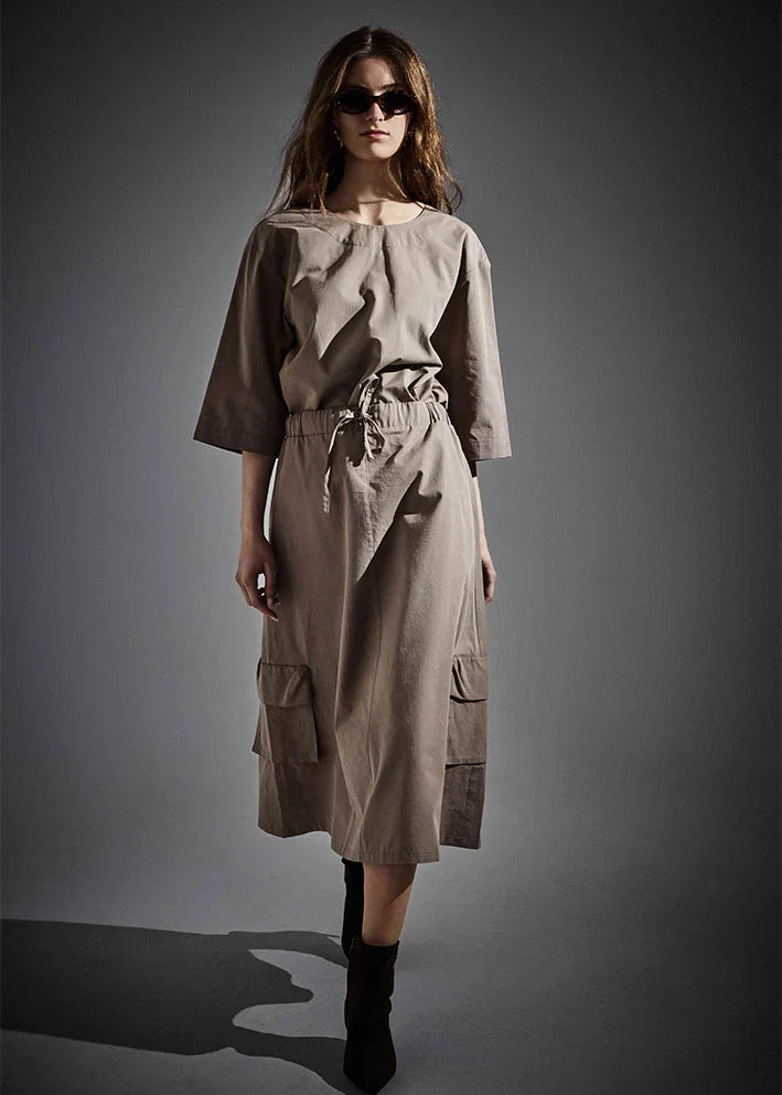 Jupe Wellington - Taupe