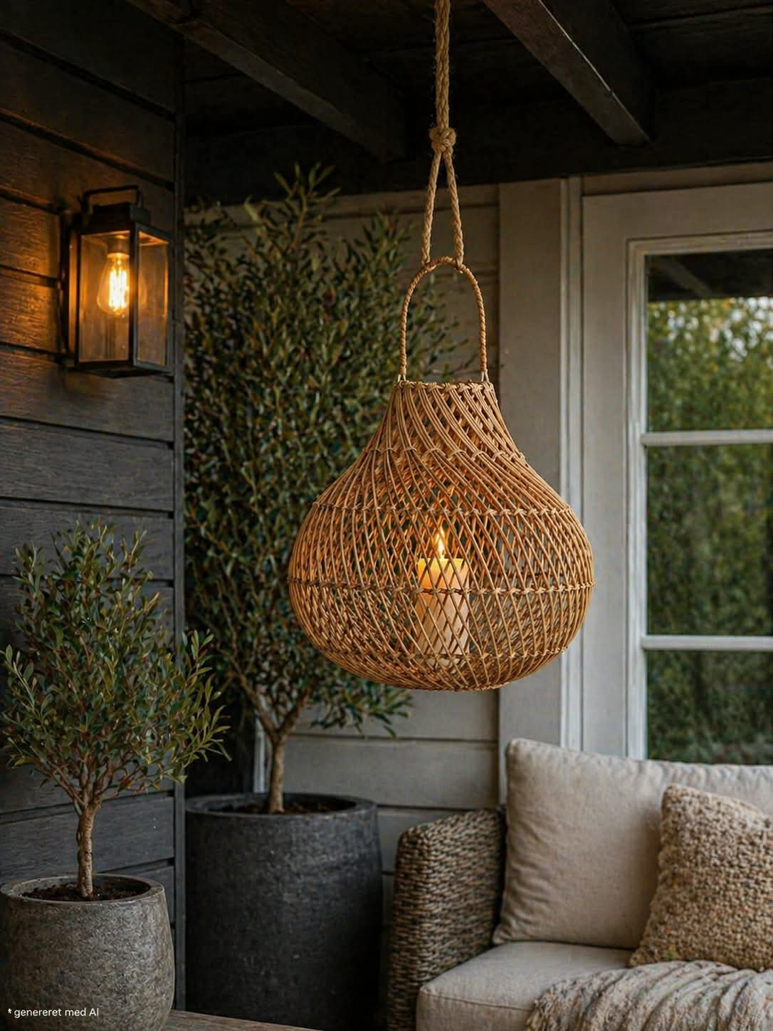Lanterne Nature - H 30cm Fait main