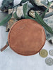 Porte-monnaie en cuir cognac