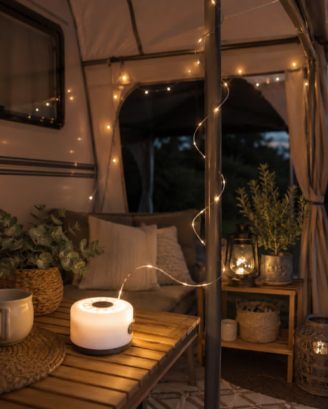 Lampe multifonction / guirlande lumineuse - pour intérieur et extérieur