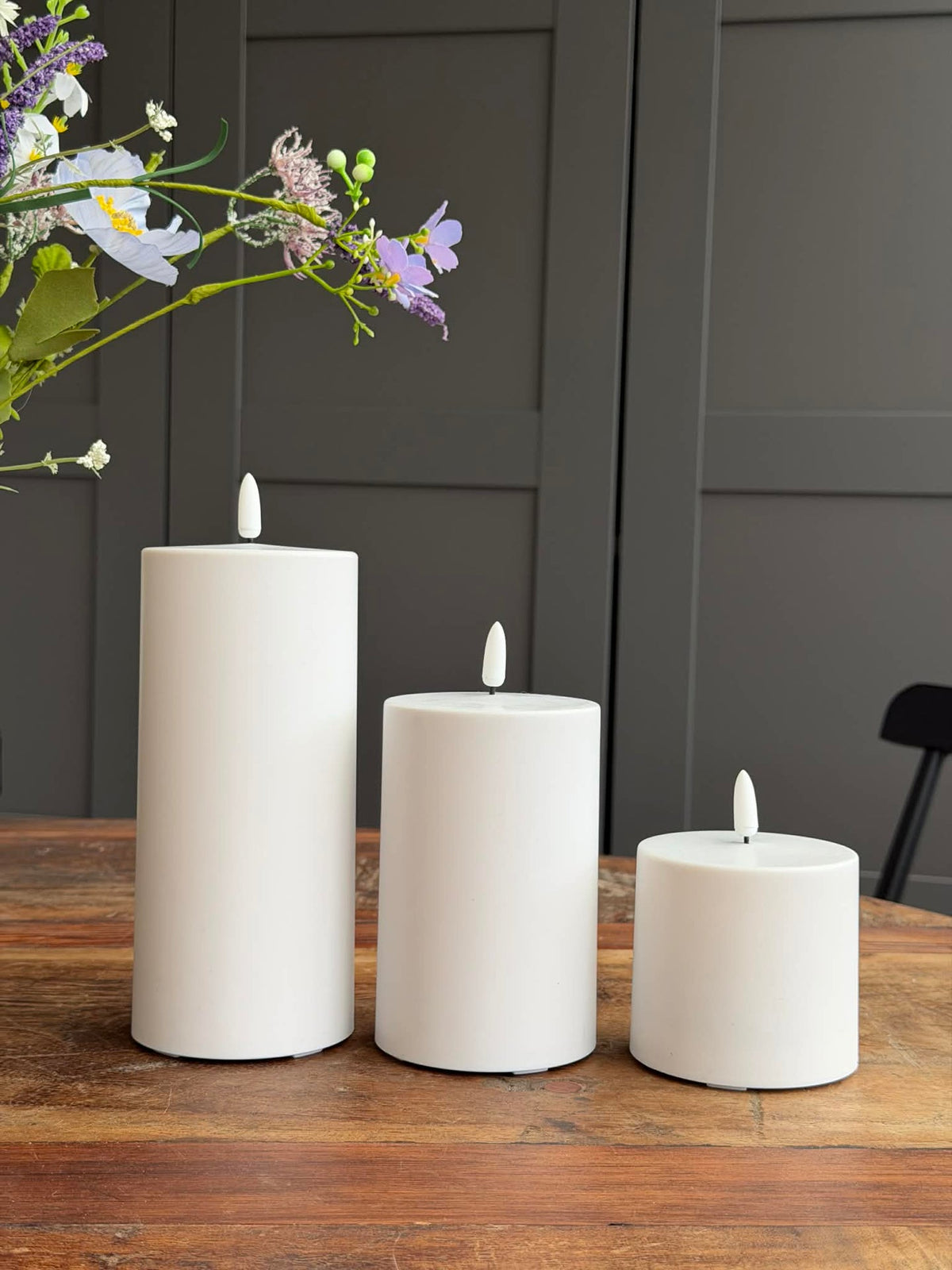 Bougie Bloc d’Extérieur Blanche - Plusieurs tailles