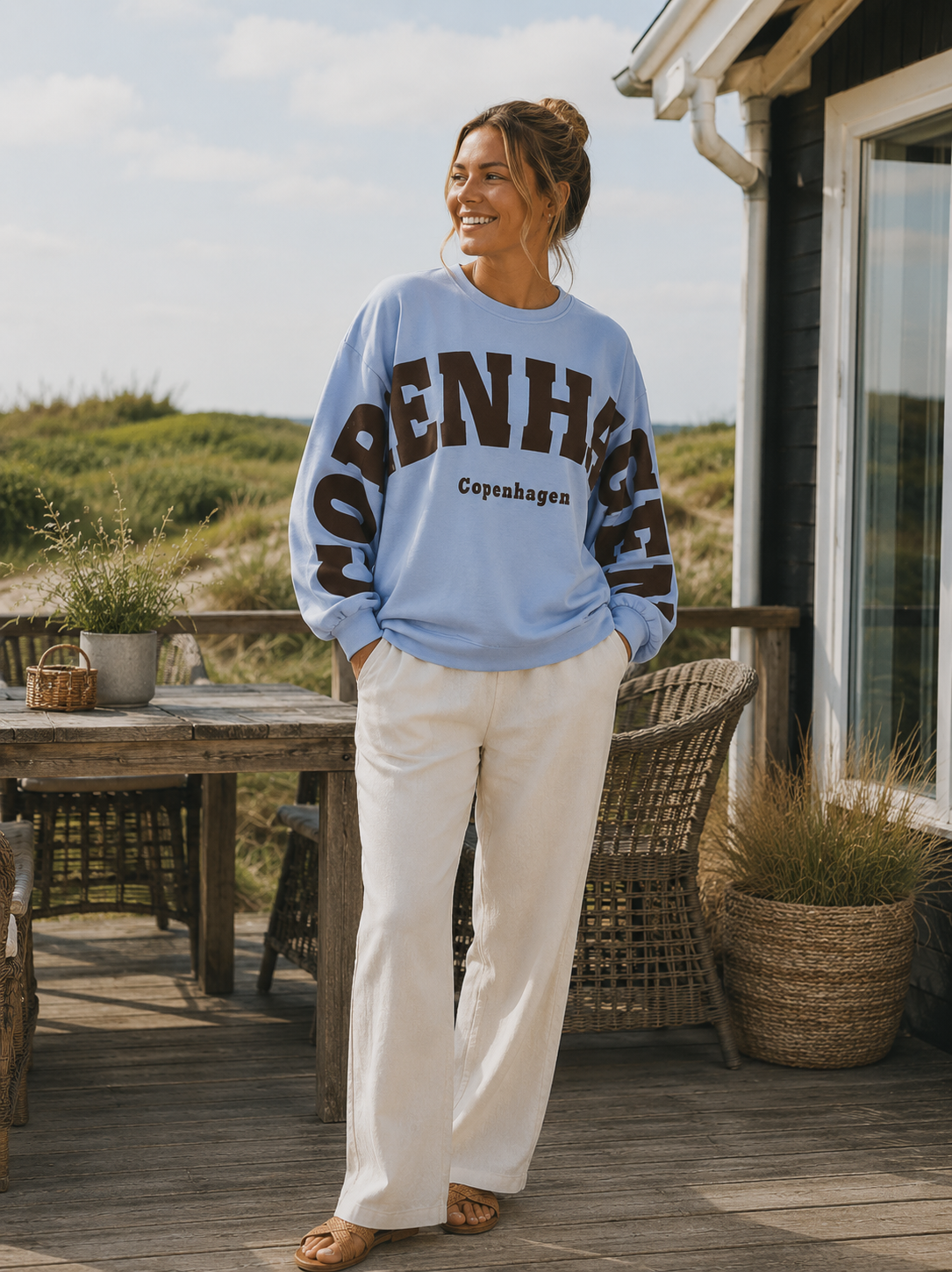 Sweat Hibiscus - Sky blue