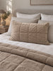 Housse de coussin en velours - Cappuccino
