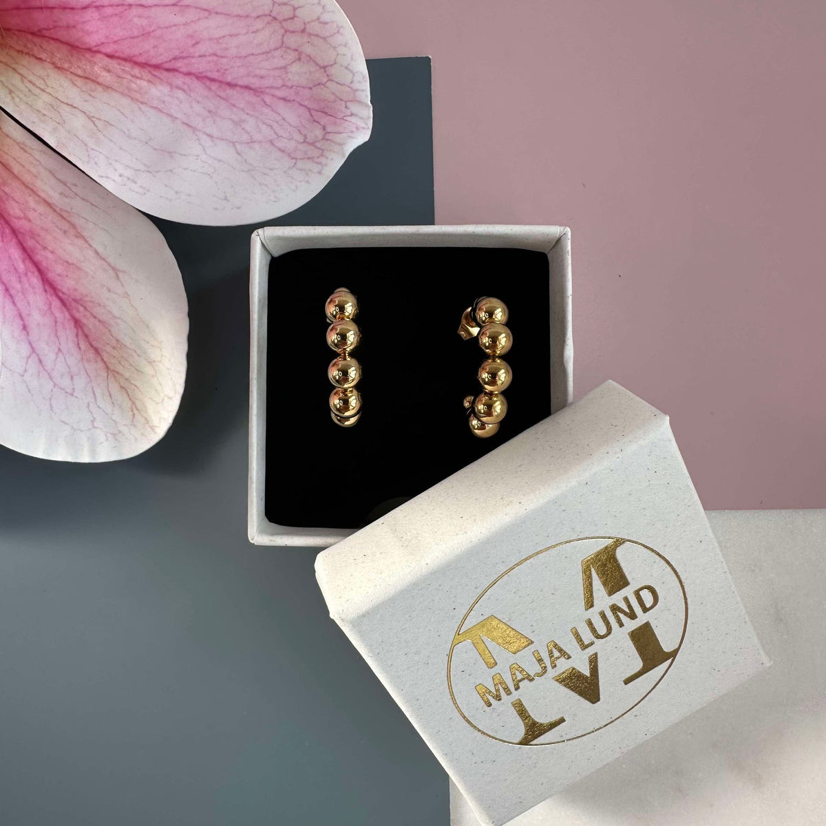 Boucles d’oreilles Gunilla 20 mm - plaqué or 18k