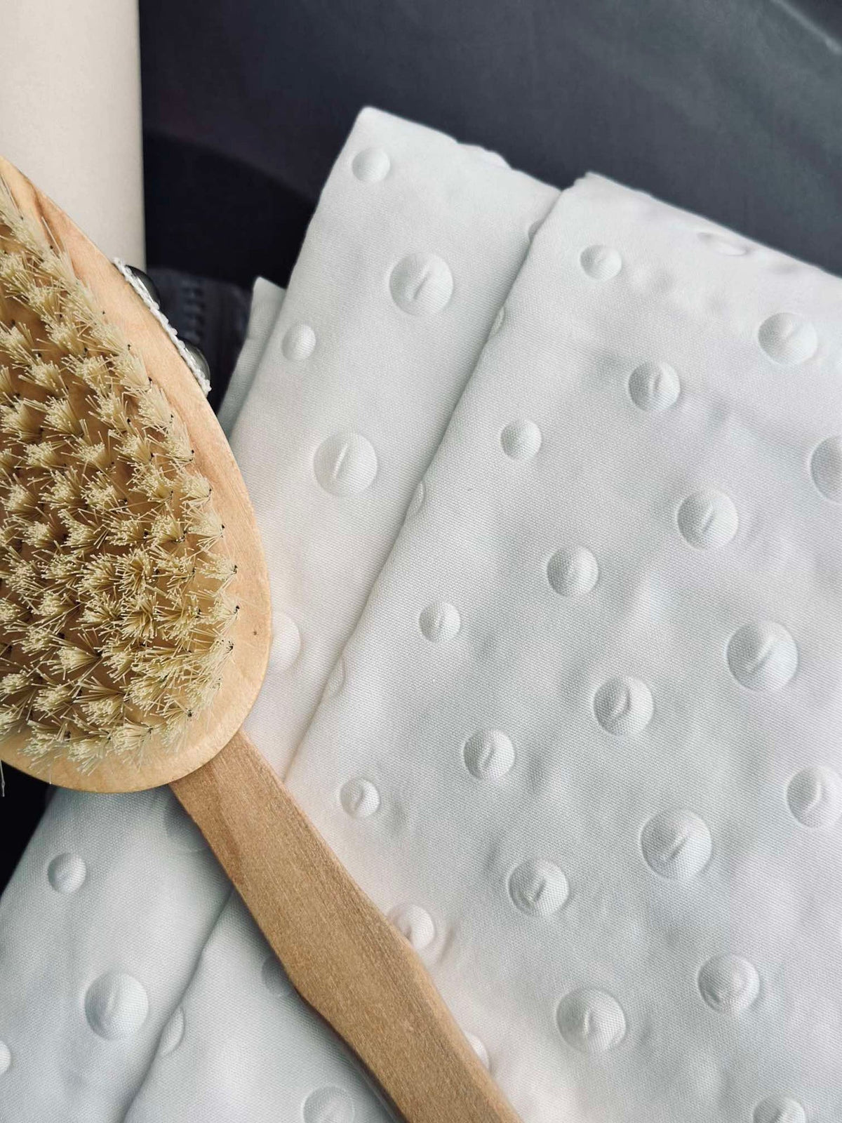 Rideau de douche Dot Blanc