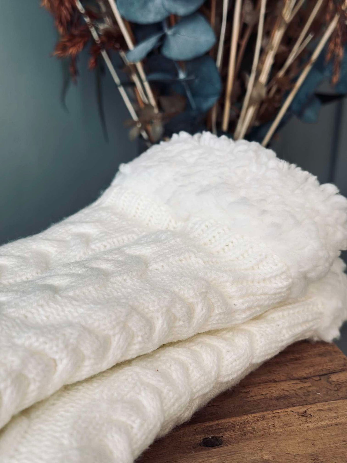 Chaussettes Fleece off white