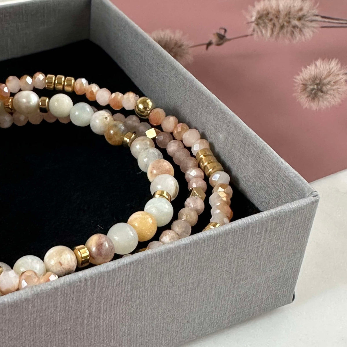 Bracelets Nature / Doré - Lot de 3 bracelets