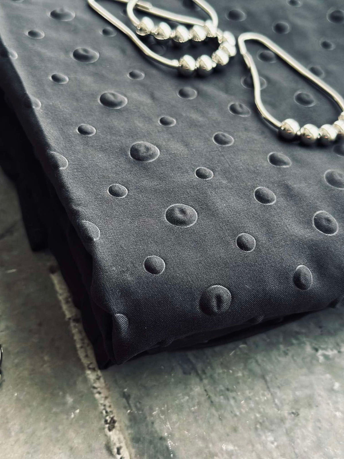 Rideau de douche DOT Noir