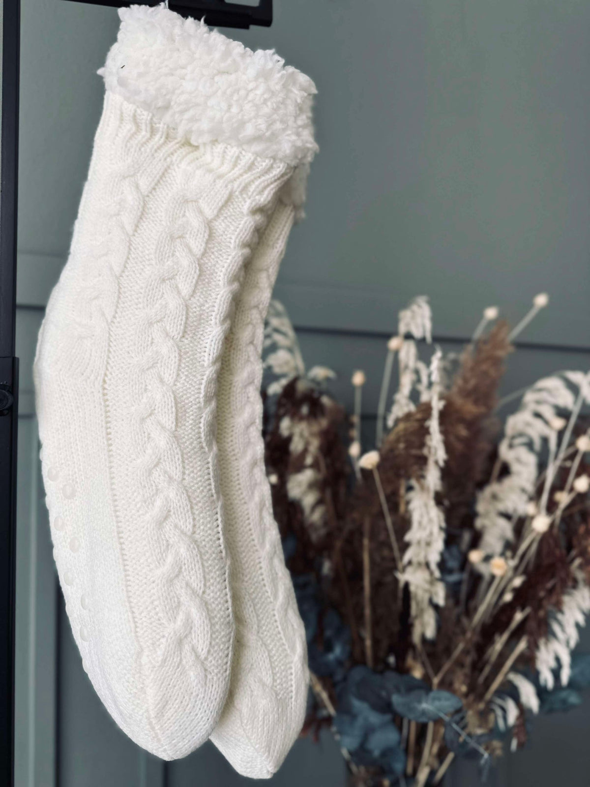 Chaussettes Fleece off white
