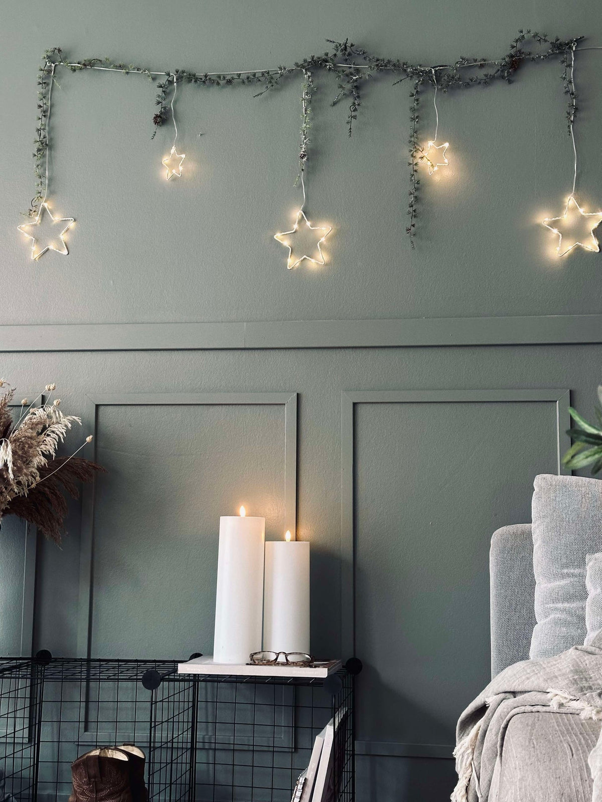 Guirlande lumineuse LED avec étoiles