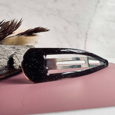 Barrette Brown Glitter - 1 pièce