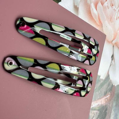 Barrettes Color Leaf - 2 pièces