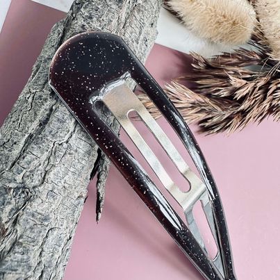 Barrette Brown Glitter - 1 pièce