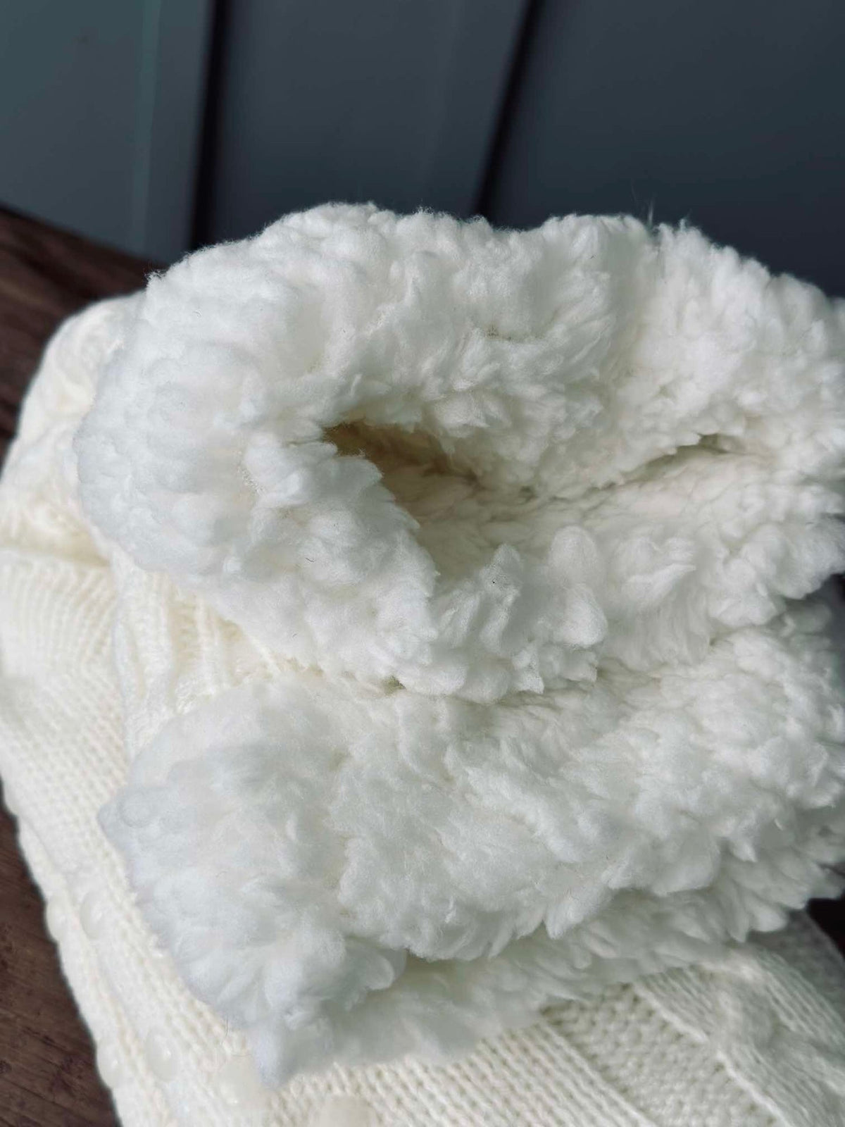 Chaussettes Fleece off white