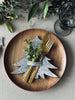 Sapin de Noël pour décoration de table - Gris 4 pièces
