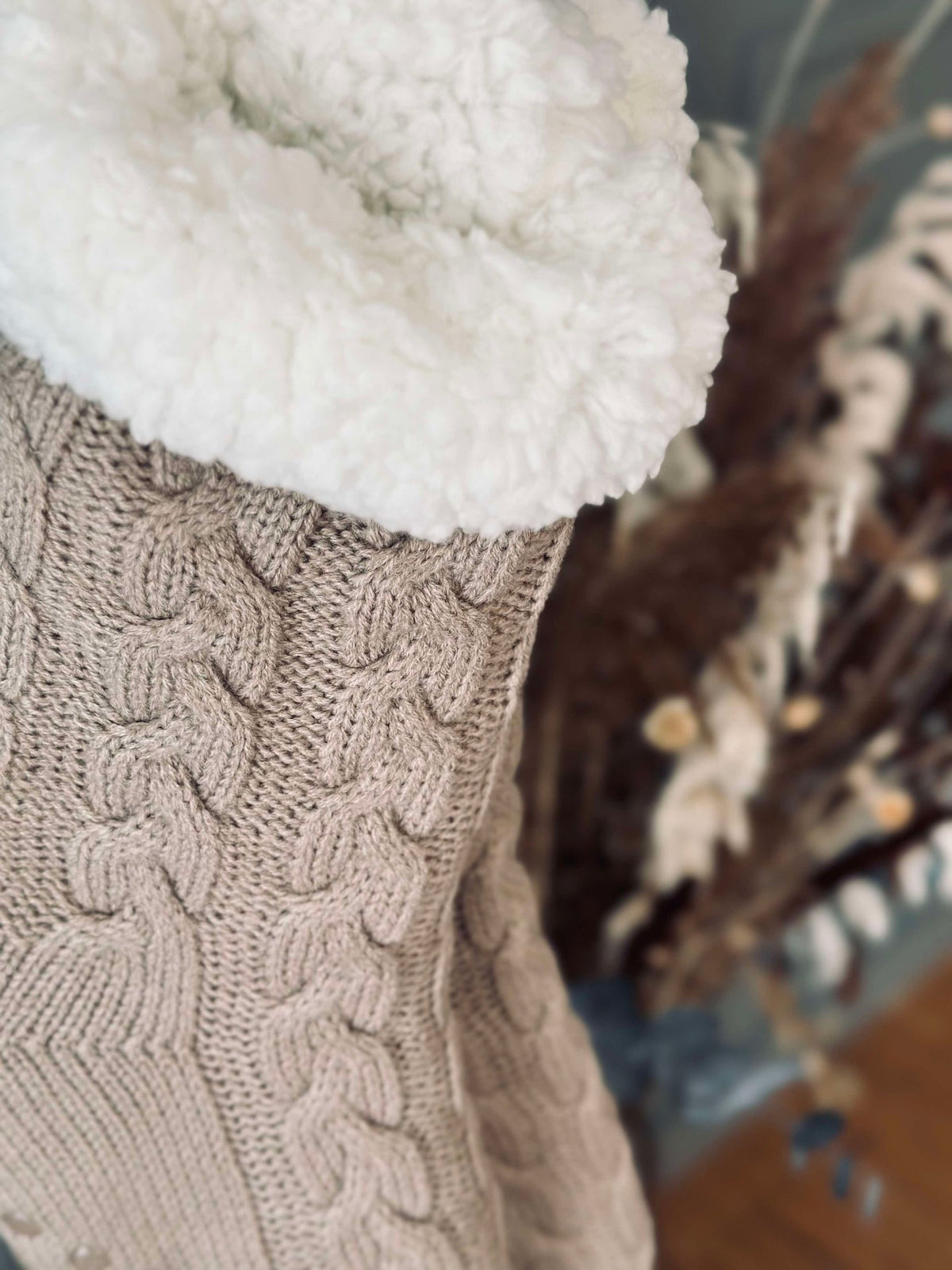 Chaussettes polaire beige