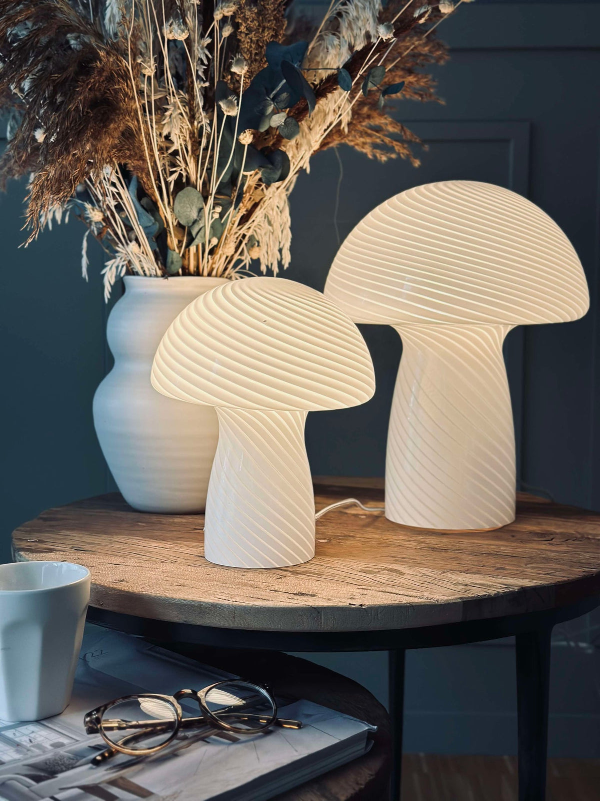 Mushroom Elsa - Blanc 32 cm