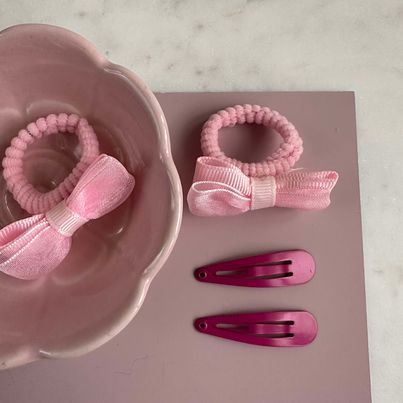 Ensemble d'accessoires pour cheveux Alma - Pink / Rose