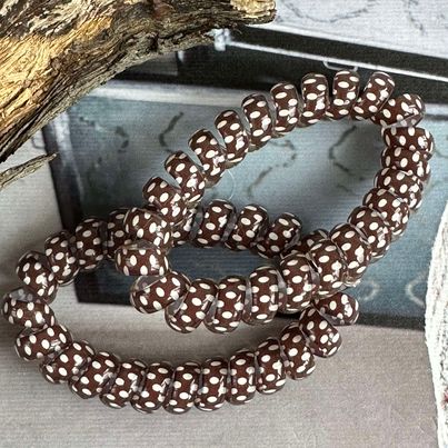 Élastiques pour cheveux Spirale Brown - 2 pcs