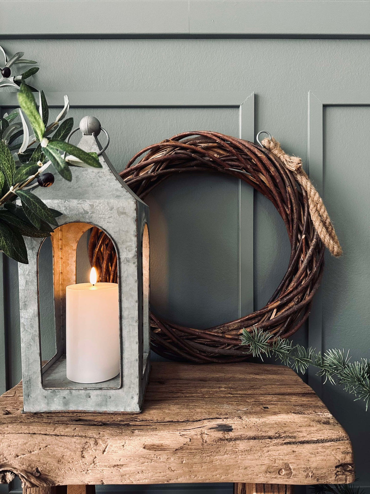 Lanterne en Zinc - 54 cm