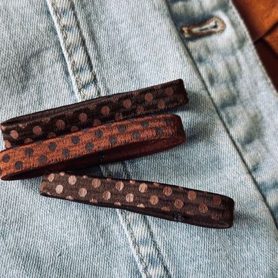 Élastiques à cheveux Brown - 3 pcs
