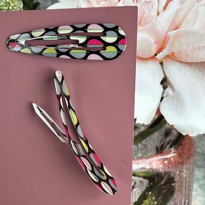 Barrettes Color Leaf - 2 pièces