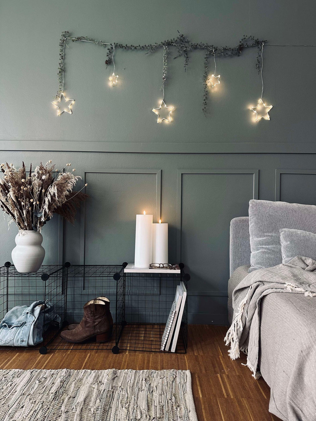 Guirlande lumineuse LED avec étoiles