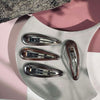 Barrettes à cheveux Brown Shimmer - 4 pièces