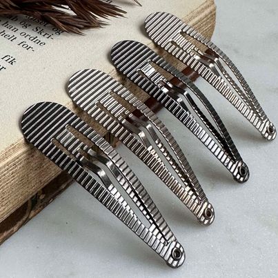 Barrettes à cheveux Silver Shine - 4 pcs