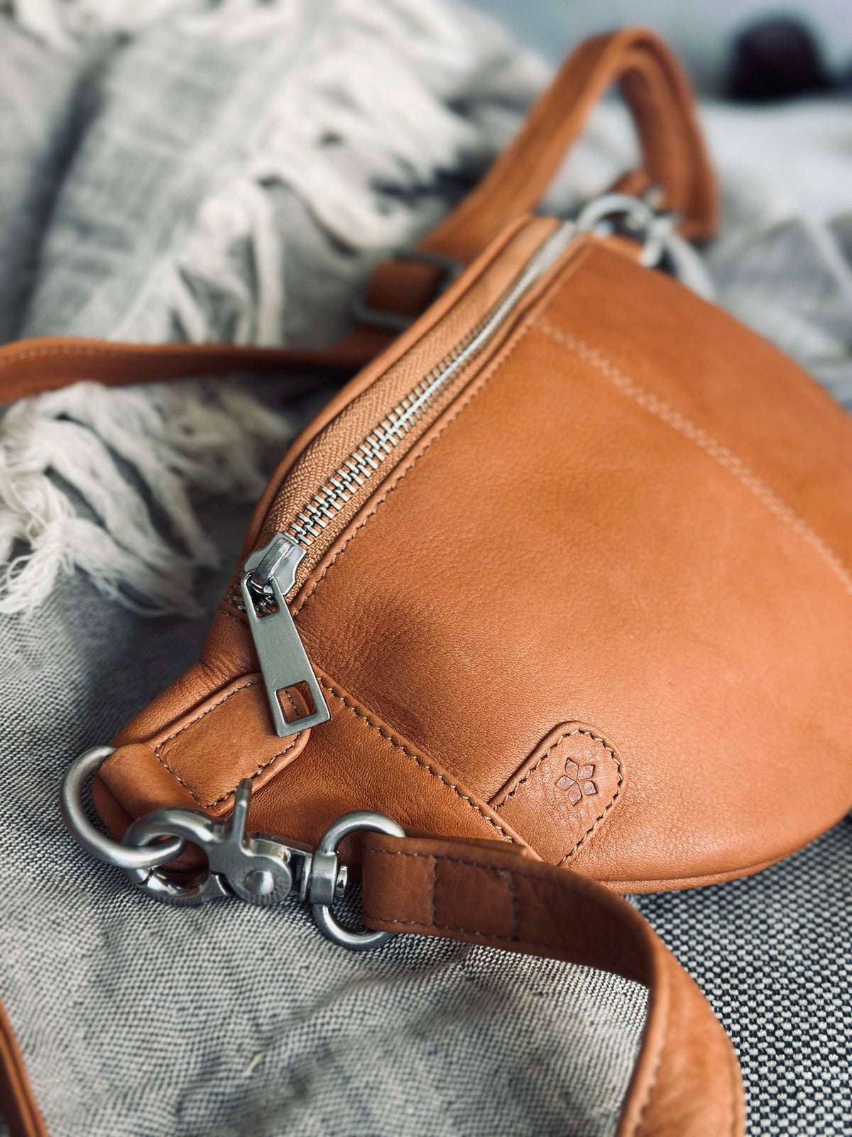 Bumbag Molly - Cognac / argent