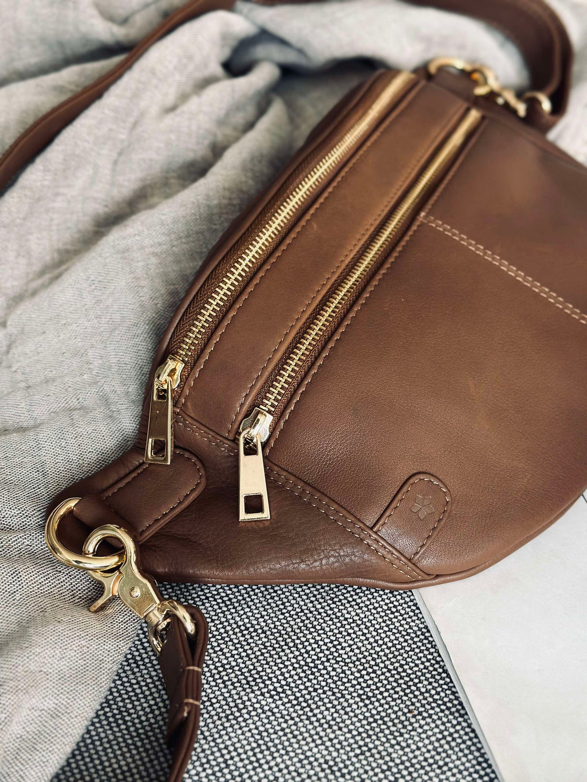 Bumbag Astrid - Café / Or