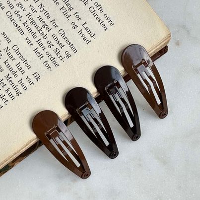Barrettes Brown - 4pcs.
