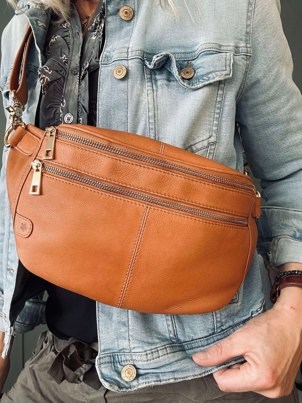 Bumbag Astrid - Cognac / Doré