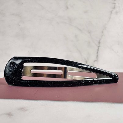Barrette Black Glitter - 1 pièce