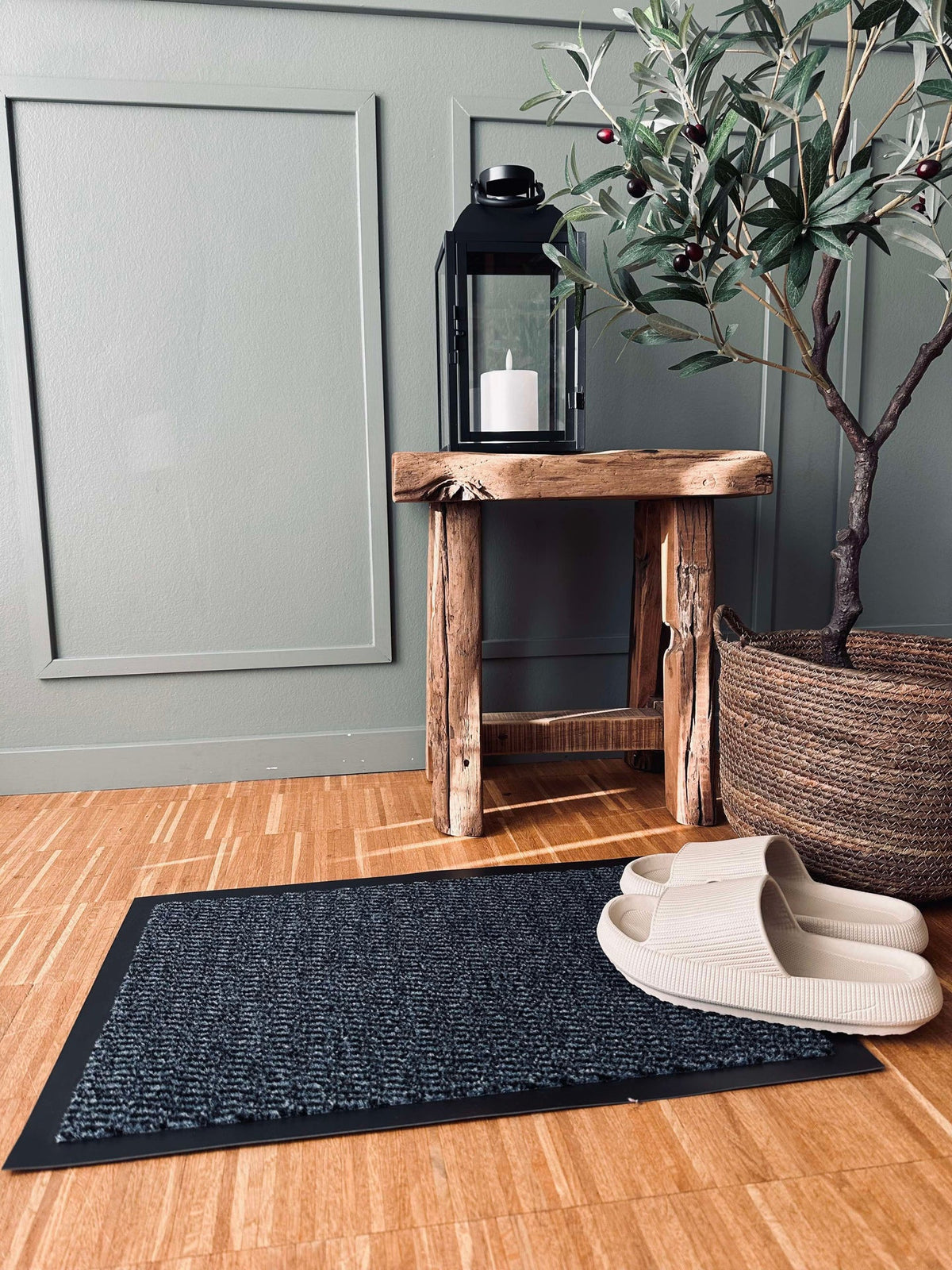 Tapis de propreté LISA - Bleu / Noir