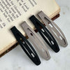 Barrettes Matte Black / Grey - 4 pcs.