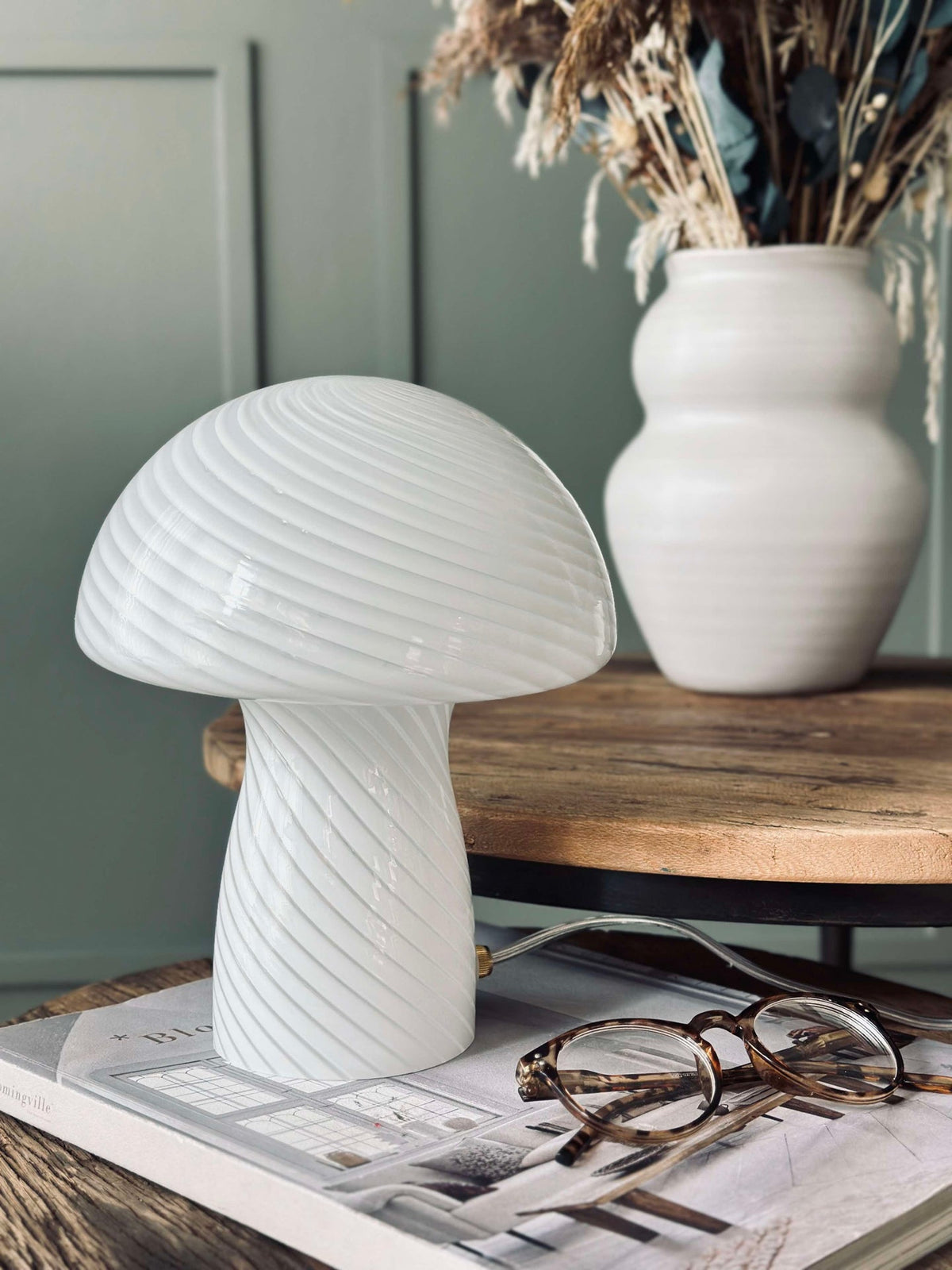 Mushroom Elsa - Blanc 24 cm