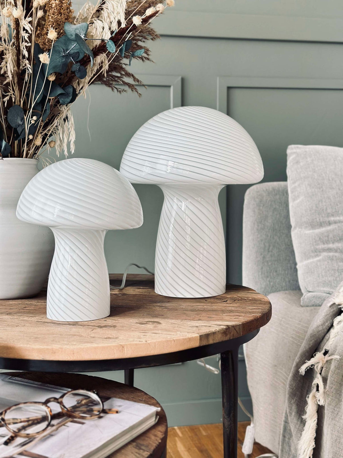 Mushroom Elsa - Blanc 32 cm