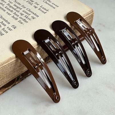 Barrettes Brown - 4pcs.