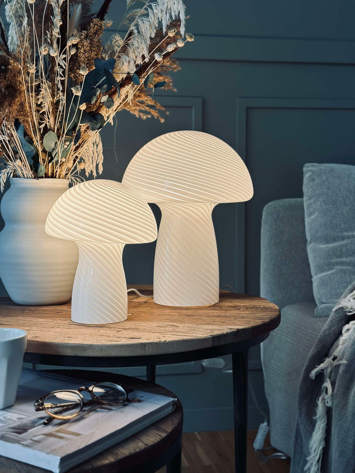 Mushroom Elsa - Blanc 32 cm