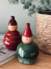 Père Noël en céramique - Vert