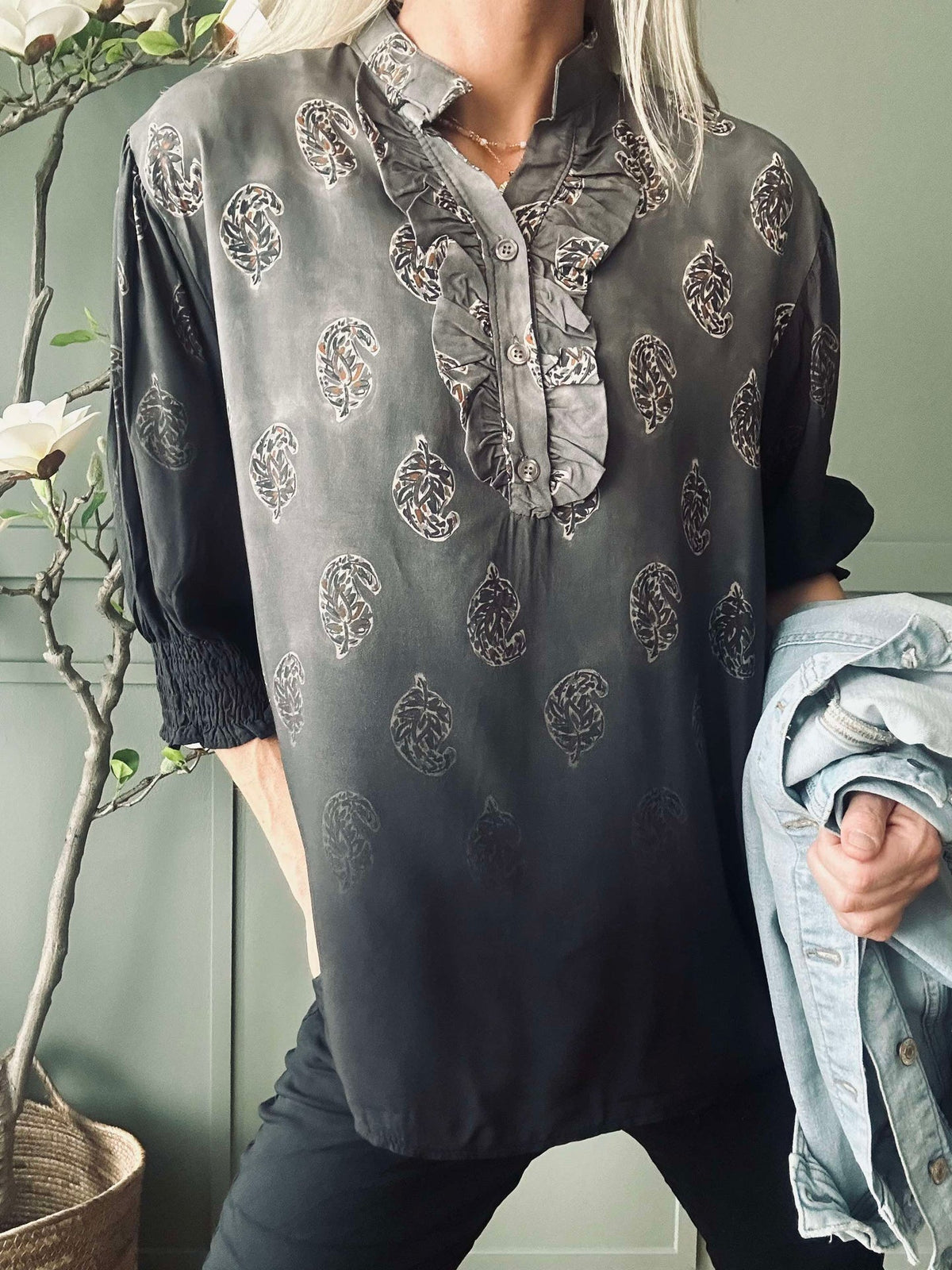 Blouse MdcUnnur - Grey Faded